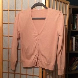 Muji Pink Knit cardigan M